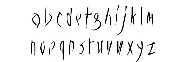 Vampyrish Font LOWERCASE