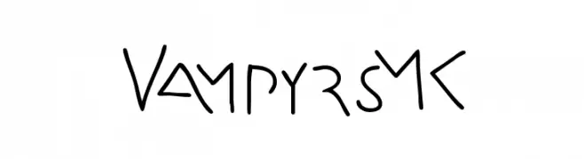 VampyrsMK  フリーフォントのダウンロード