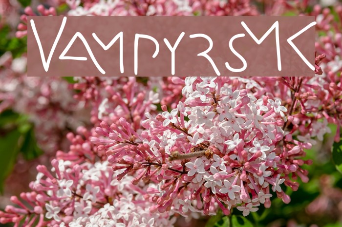 VampyrsMK Font examples