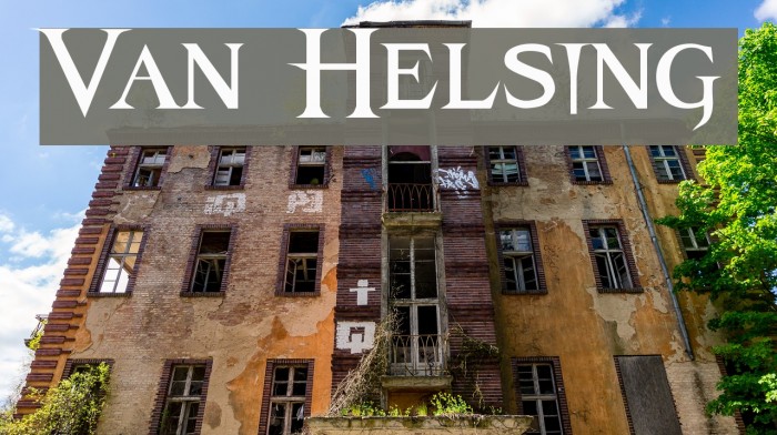 Van Helsing Font examples
