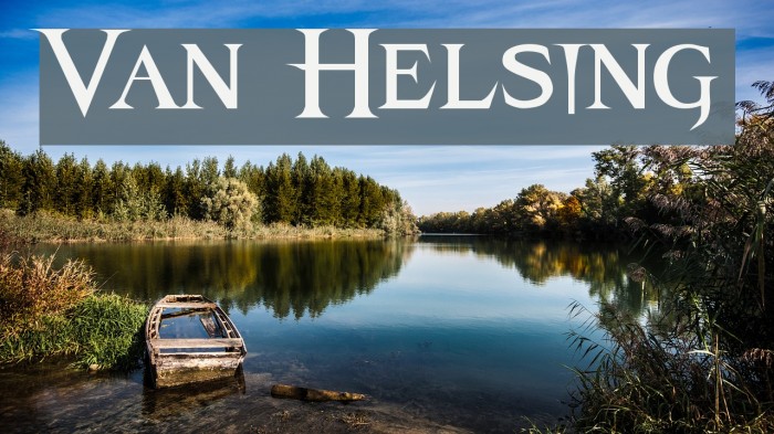 Van Helsing Font examples