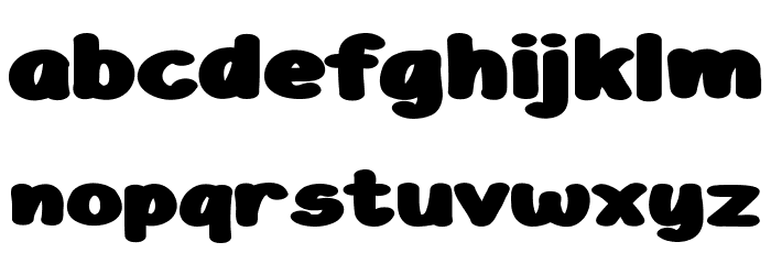 Van Widen Font LOWERCASE