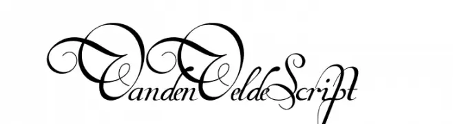 Van den Velde Script  नि: शुल्क फ़ॉन्ट्स डाउनलोड