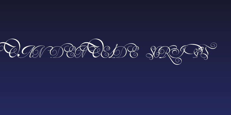 Van den Velde Script Social Header