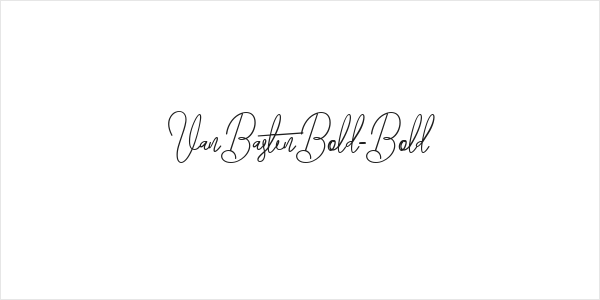 VanBastenBold-Bold Logo