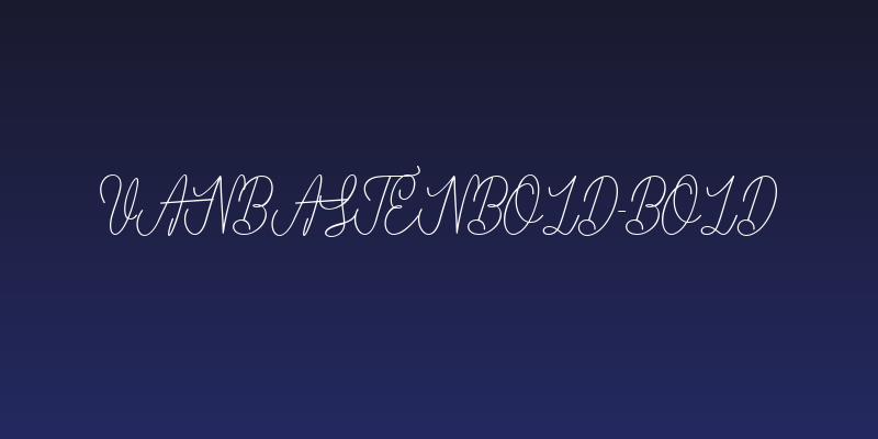 VanBastenBold-Bold Social Header