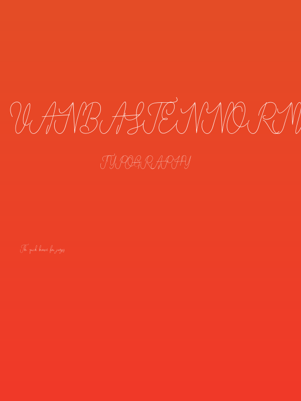 VanBastenNormal-Regular Poster