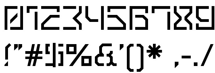 VanBerger-Stencil Font OTHER CHARS