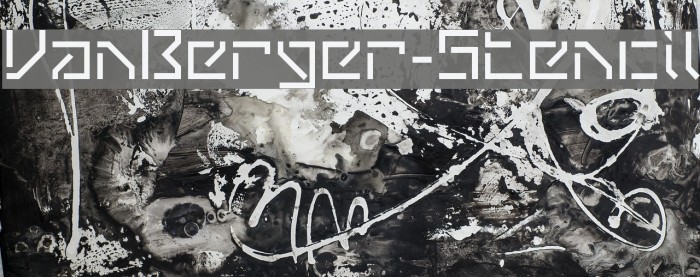 VanBerger-Stencil Font examples