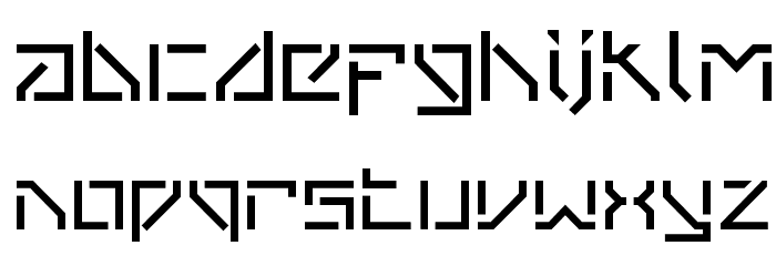 VanBerger-Stencil Font LOWERCASE