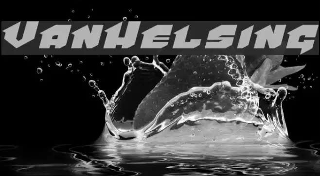 VanHelsing Font examples