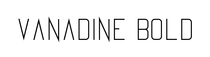 Vanadine Bold  नि: शुल्क फ़ॉन्ट्स डाउनलोड