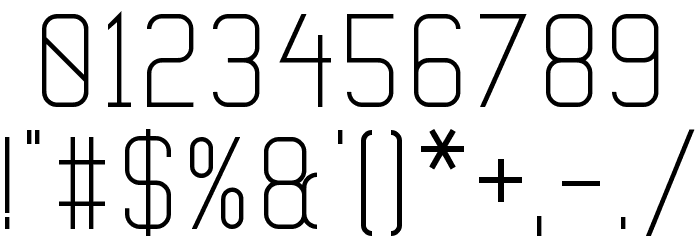 Vanadine Bold Font OTHER CHARS