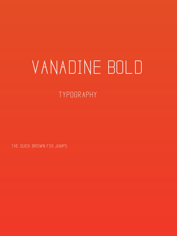 Vanadine Bold Poster