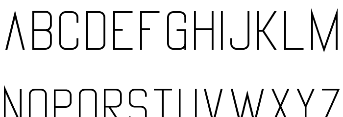 Vanadine Bold Font LOWERCASE