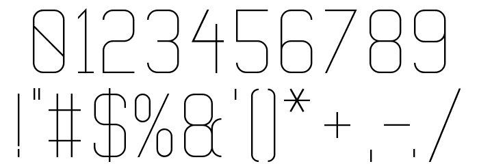 Vanadine Regular Font OTHER CHARS