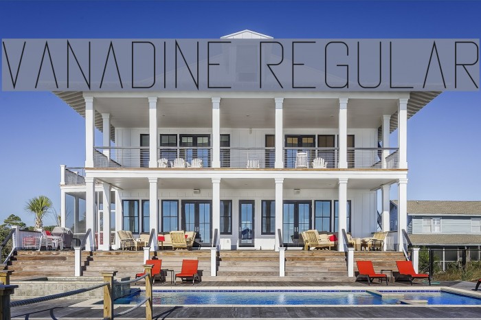 Vanadine Regular Font examples