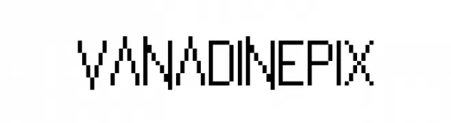VanadinePix  Frei Schriftart Herunterladen