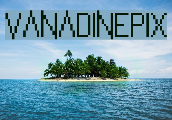 VanadinePix Font examples