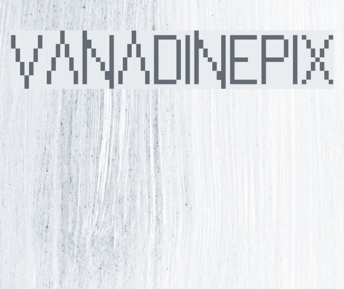 VanadinePix Font examples