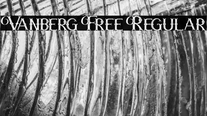 Vanberg Free Regular Font examples
