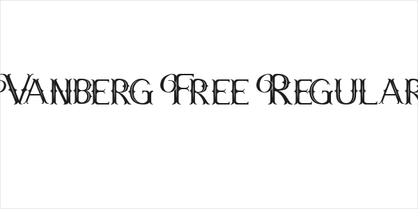 Vanberg Free Regular Logo
