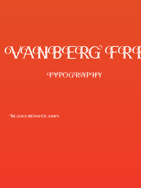 Vanberg Free Regular Poster