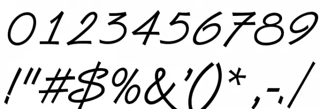 Vanberg Font OTHER CHARS