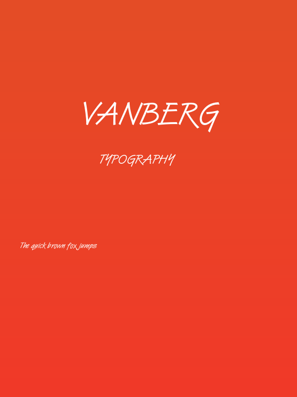 Vanberg Poster