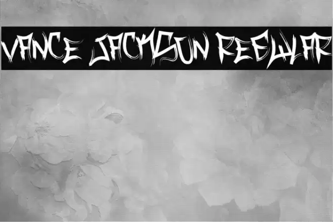 Vance Jackson Regular Font examples