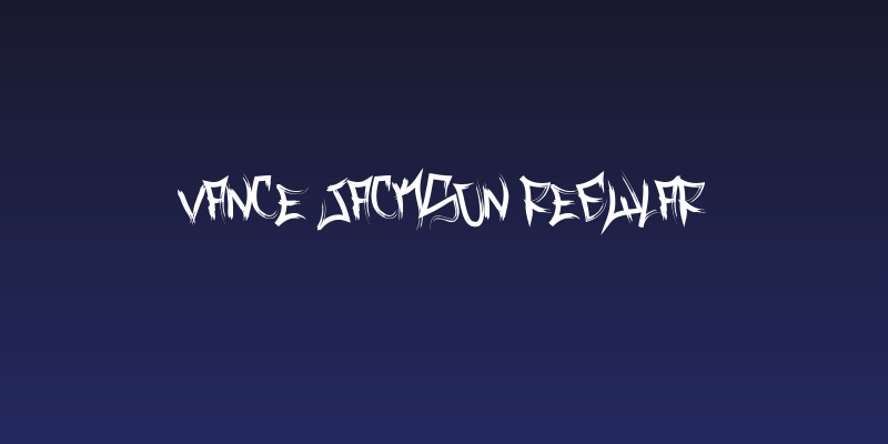 Vance Jackson Regular Social Header