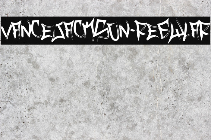 VanceJackson-Regular Font examples