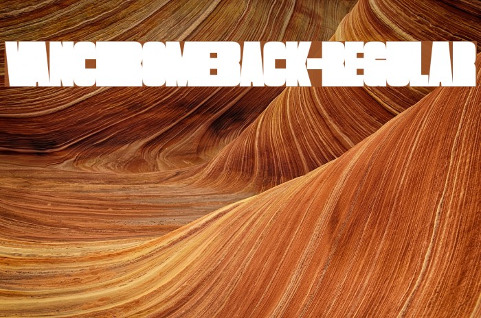 VanchromeBack-Regular Font examples