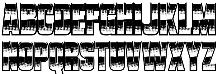 VanchromeClear-Regular Font LOWERCASE