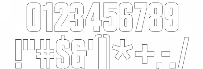 VanchromeEdge-Regular Font OTHER CHARS