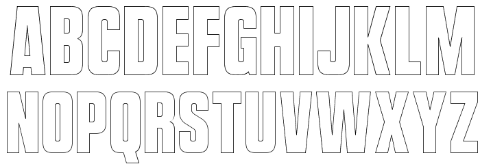 VanchromeEdge-Regular Fonte MINÚSCULAS