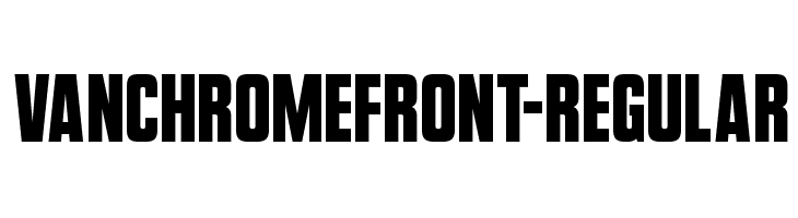 VanchromeFront-Regular Fonte
