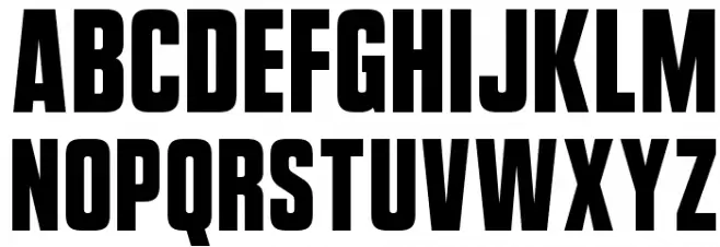 VanchromeFront-Regular Font Litere mari