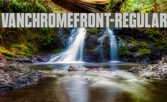 VanchromeFront-Regular Font examples