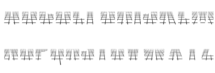 VanchromeGrid-Regular Font LOWERCASE