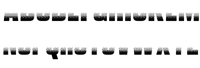 VanchromeGround-Regular Font LOWERCASE