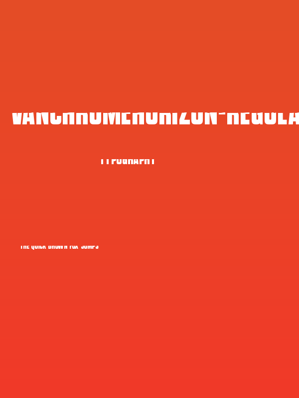 VanchromeHorizon-Regular Poster