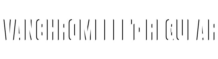 VanchromeLeft-Regular Fonte