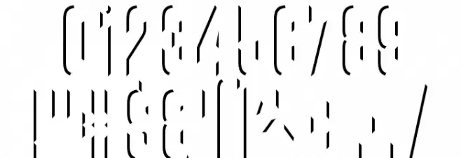 VanchromeLeft-Regular Font OTHER CHARS