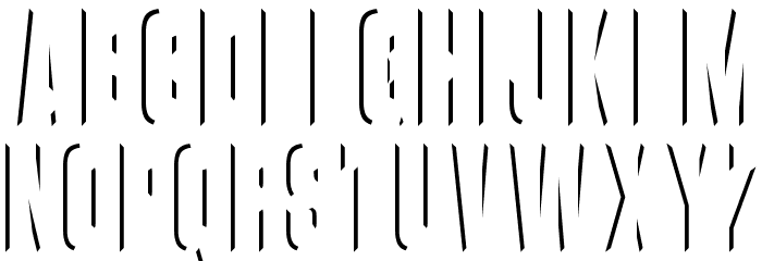 VanchromeLeft-Regular Fonte MINÚSCULAS
