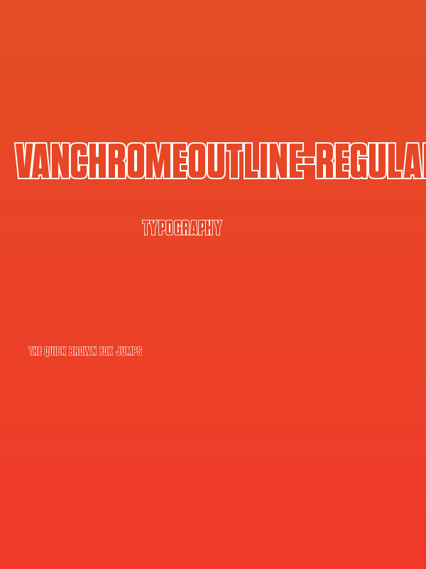 VanchromeOutline-Regular Poster