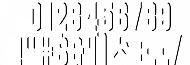 VanchromeRight-Regular Font OTHER CHARS