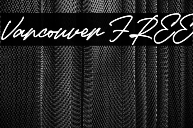 Vancouver FREE Schriftart examples