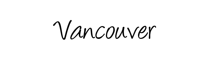 Vancouver Font