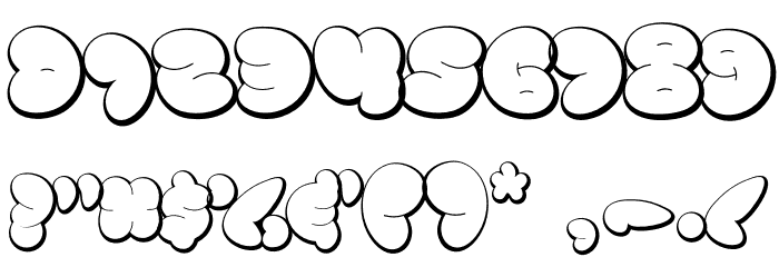 Vandal Blow Graffiti Shadow Font OTHER CHARS